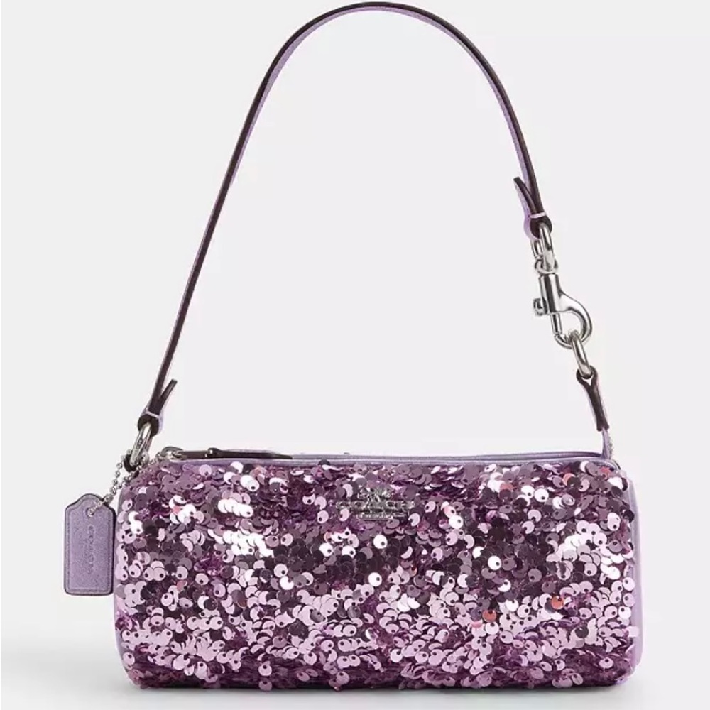 🏃‍♀️🏃‍♀️Flash Sale 🏃‍♀️🏃‍♀️Coach Sequin Nolita Barrel - Silver Lilac. New